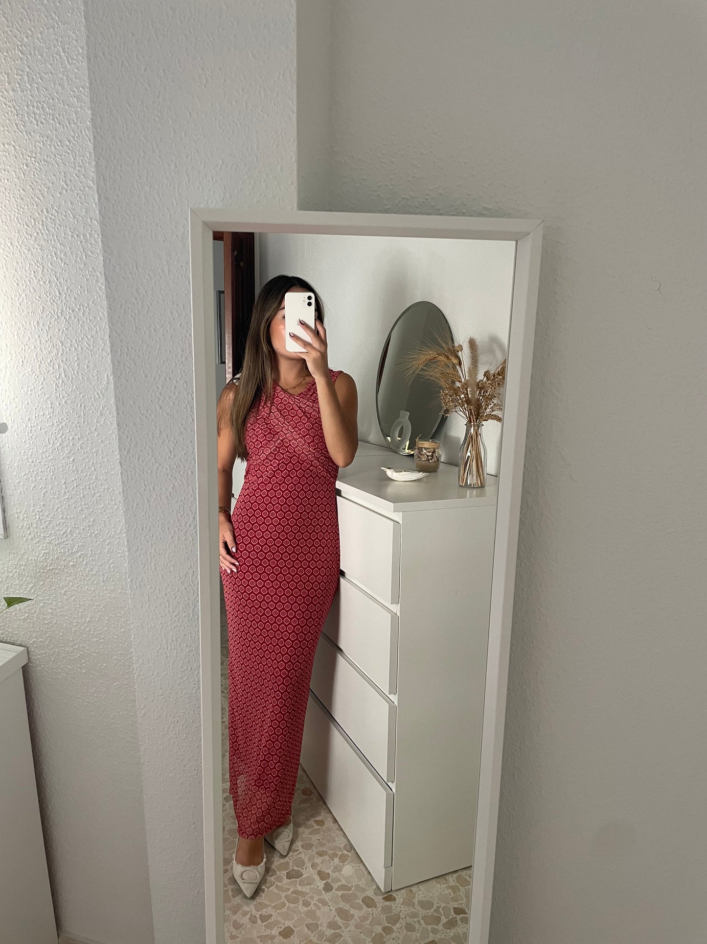 Vestido tul fruncido