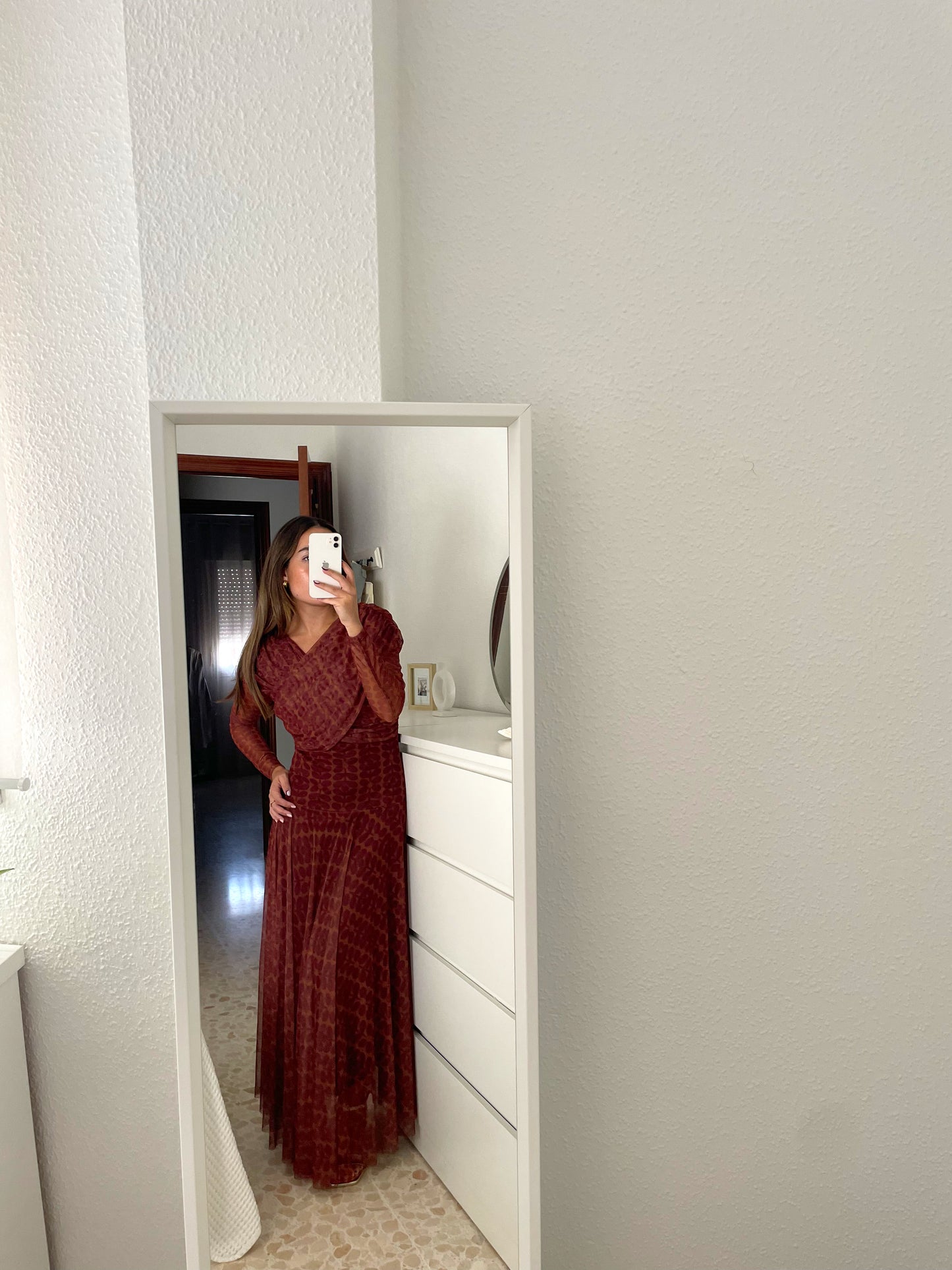 Vestido tul caldera