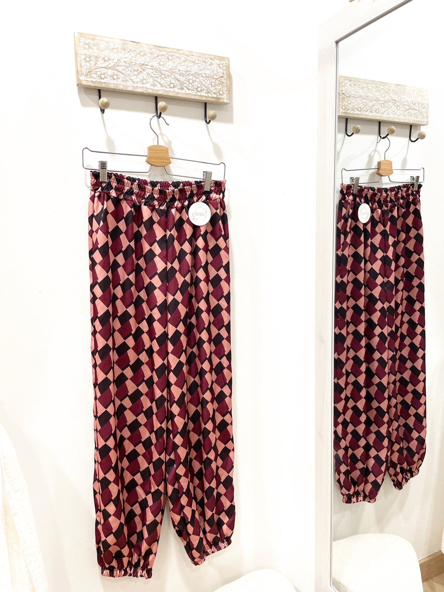 Pantalón bombacho estampado