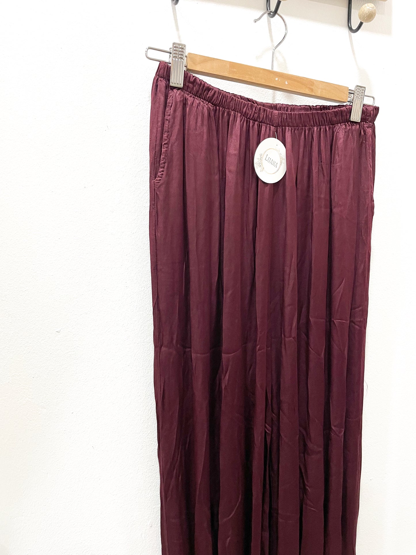 Pantalón satén bombacho