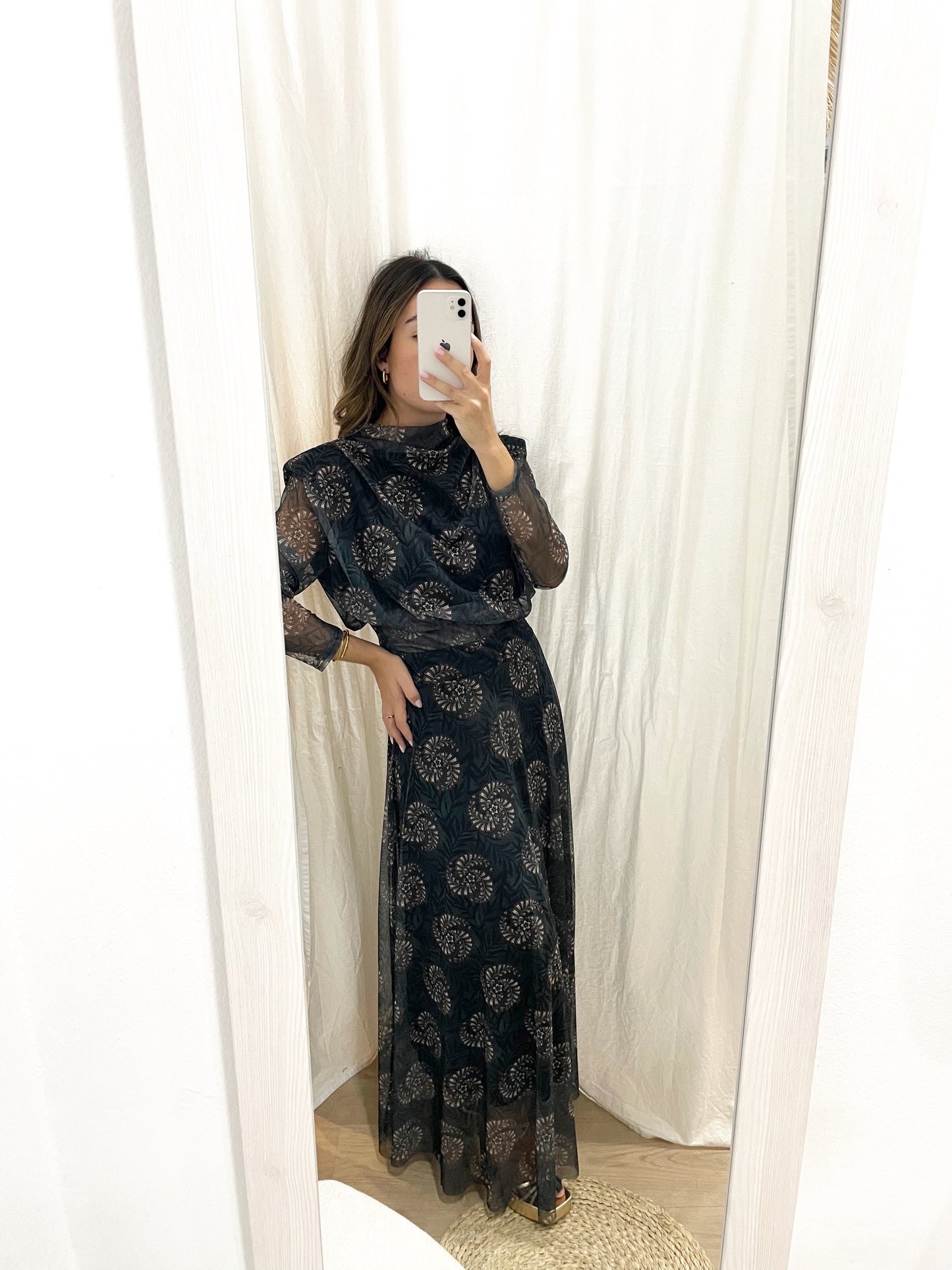 Conjunto tul estampado