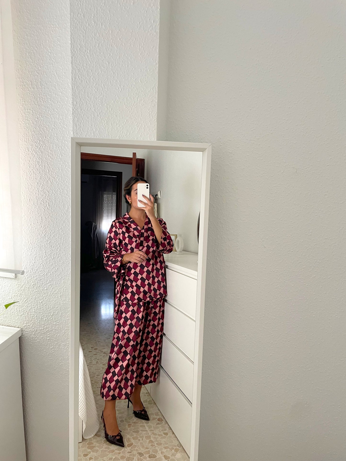 Pantalón bombacho estampado