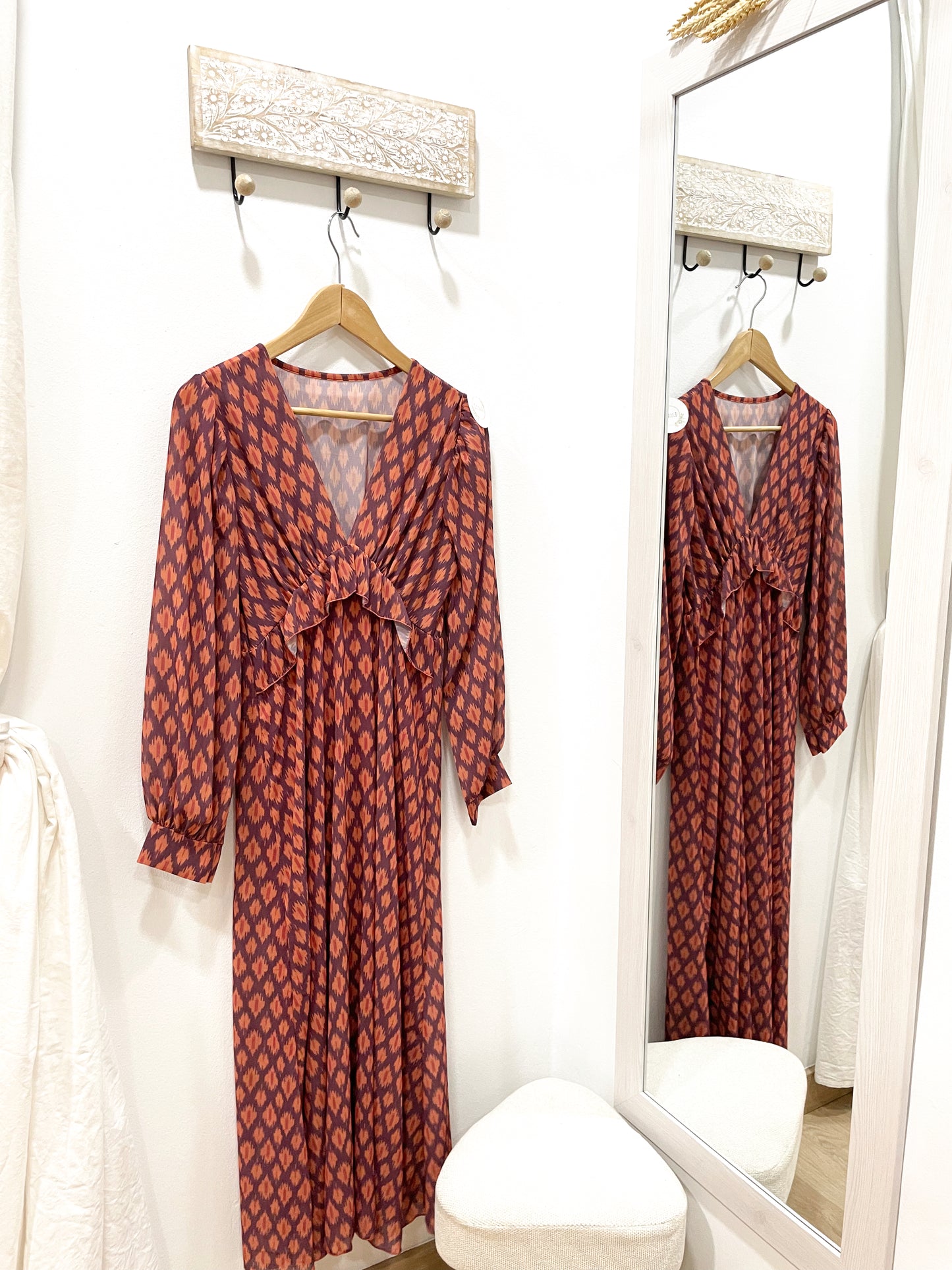 Vestido estampado gasa
