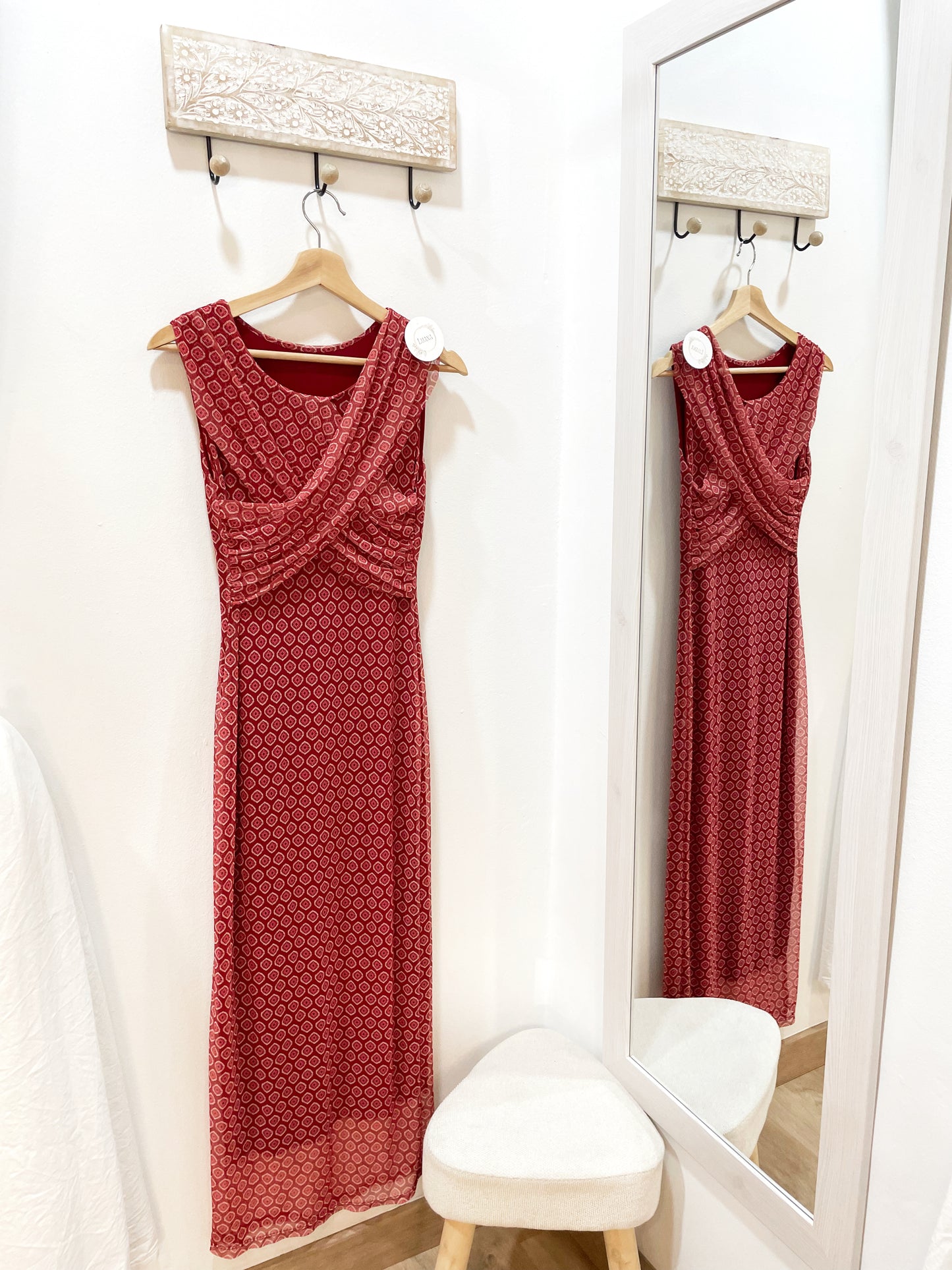 Vestido tul fruncido