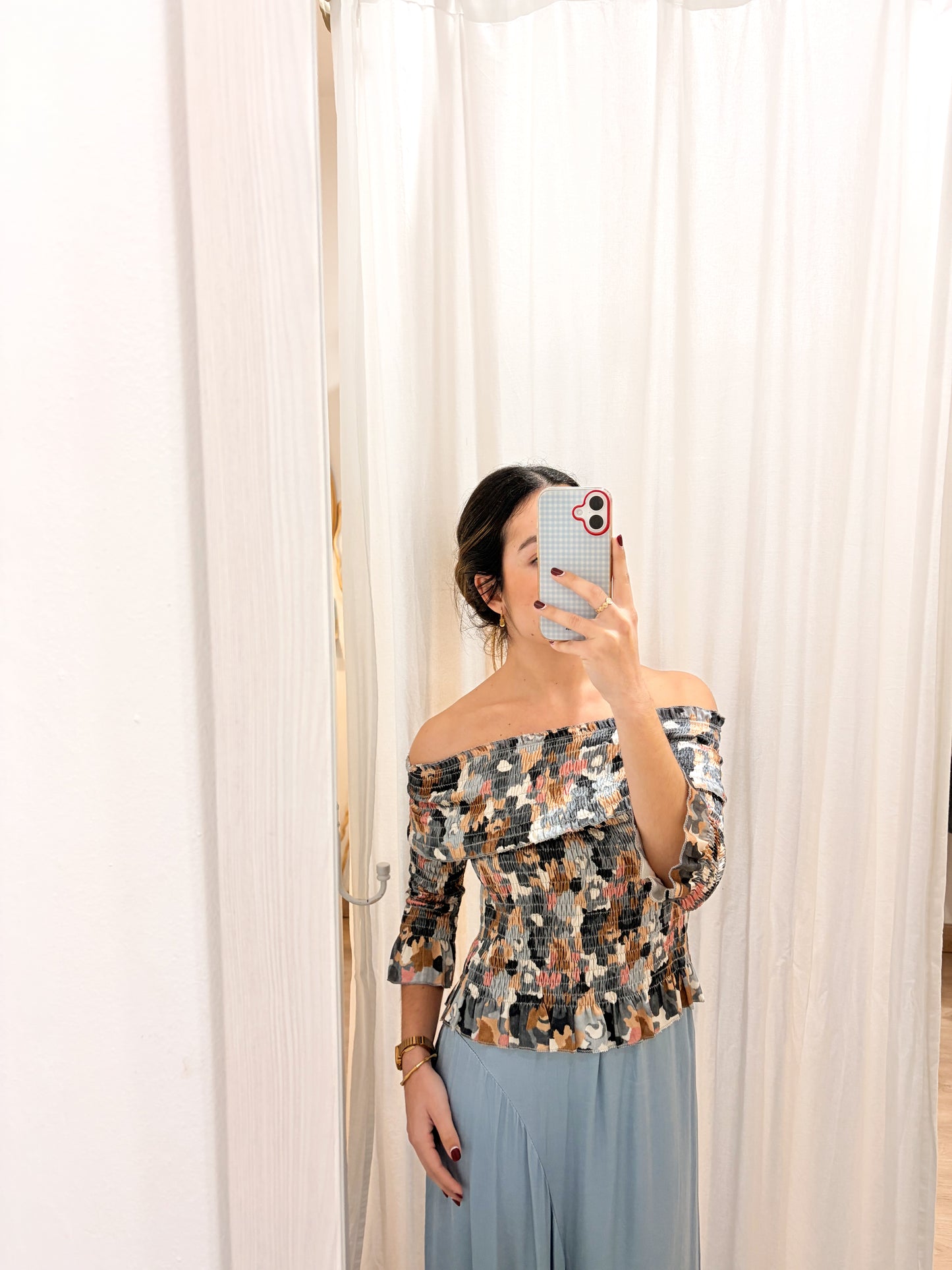 Top estampado satinado (+colores)