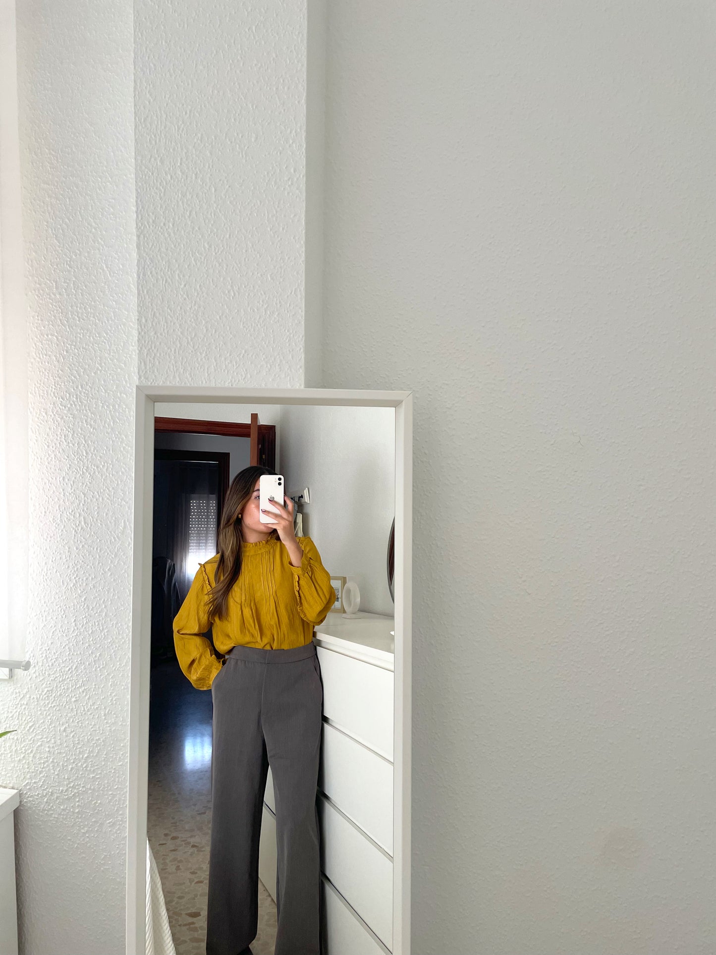 Pantalón traje gris