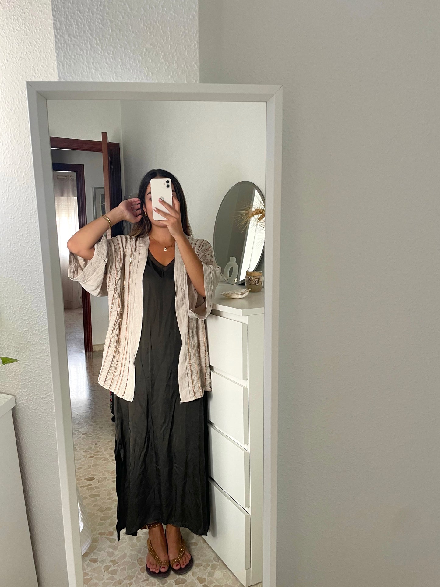 Vestido marrón