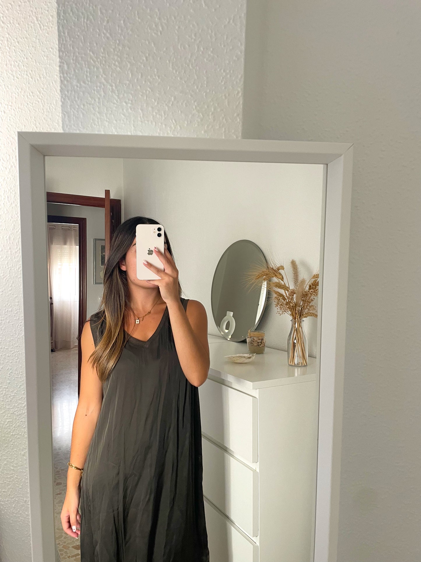 Vestido marrón