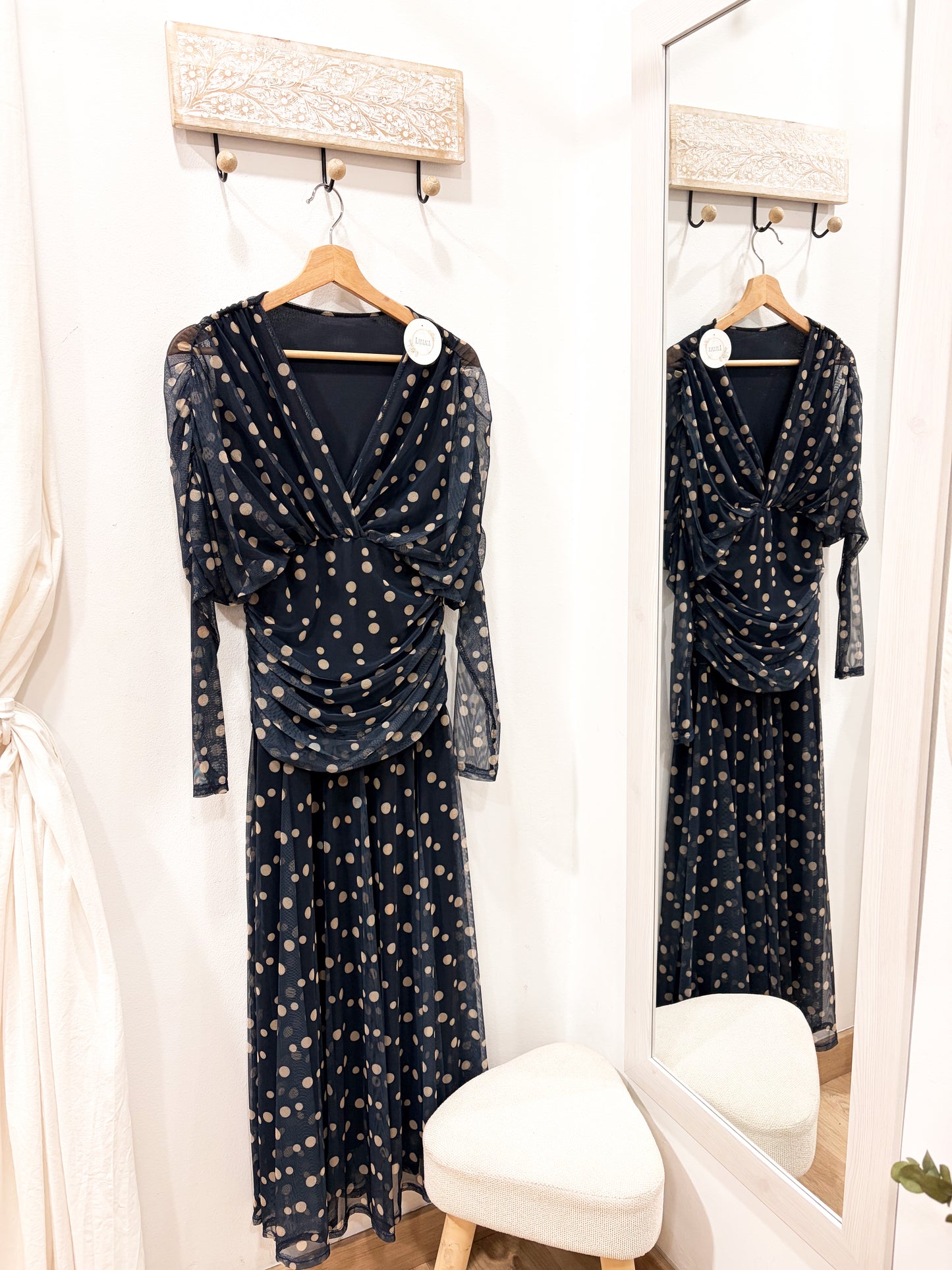 Vestido tul estampado