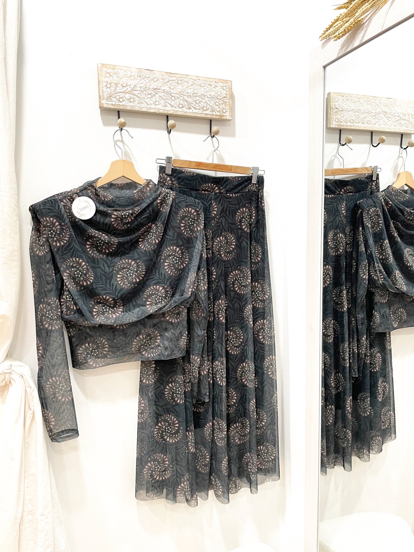 Conjunto tul estampado