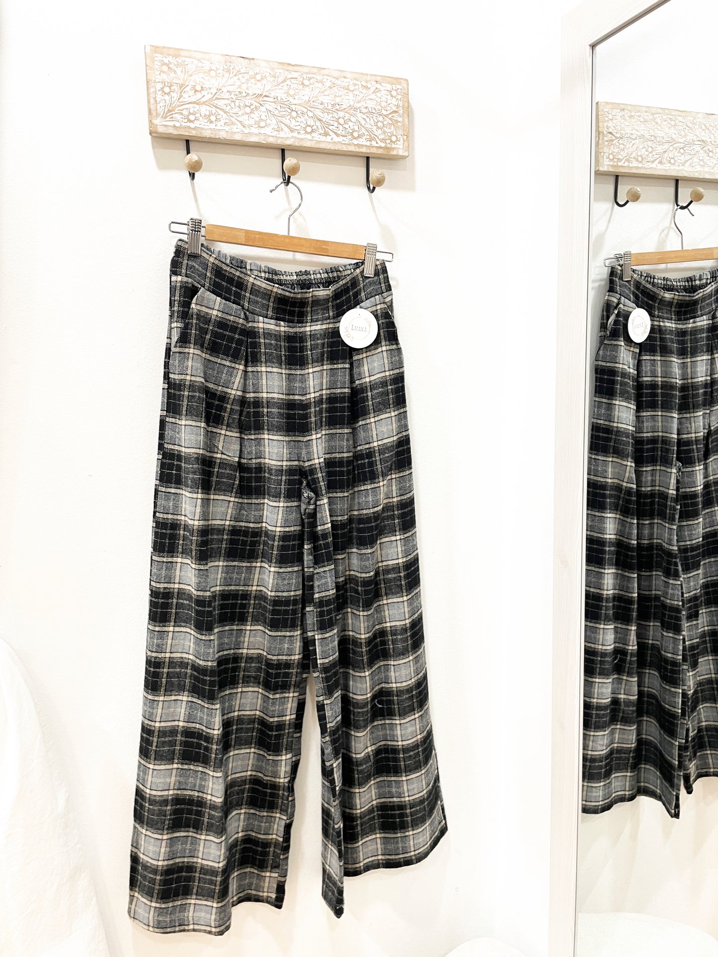 Pantalón cuadros pinza (+colores)