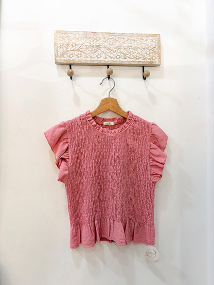 Blusa nido de abeja