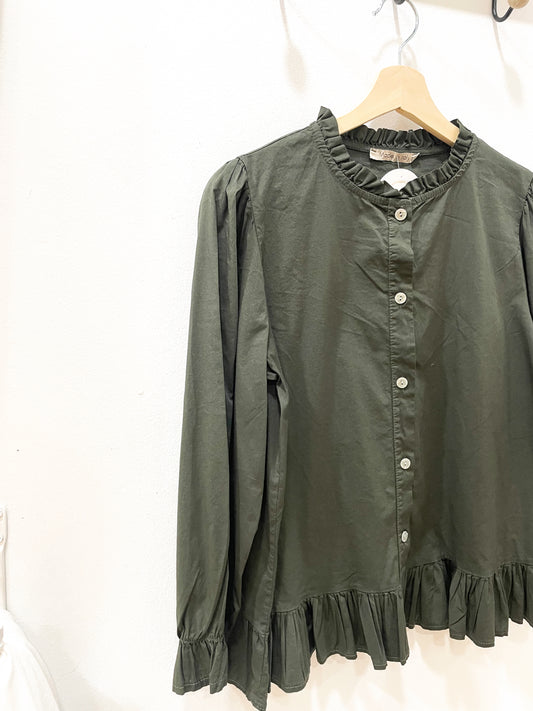 Blusa verde botella