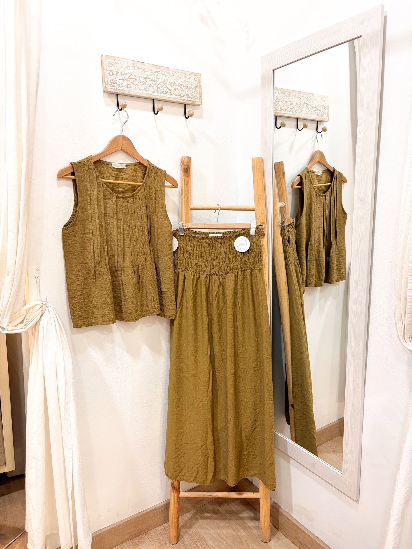 Blusa plisada