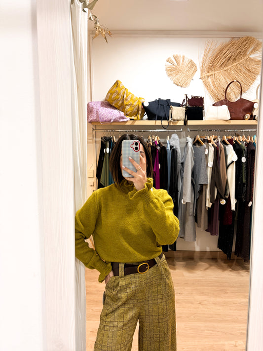 Jersey rizo pistacho