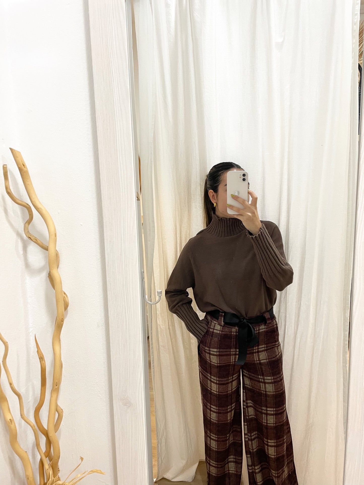 Pantalón de cuadros cinturón (+colores)