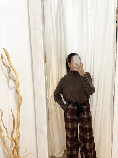 Pantalón de cuadros cinturón (+colores)
