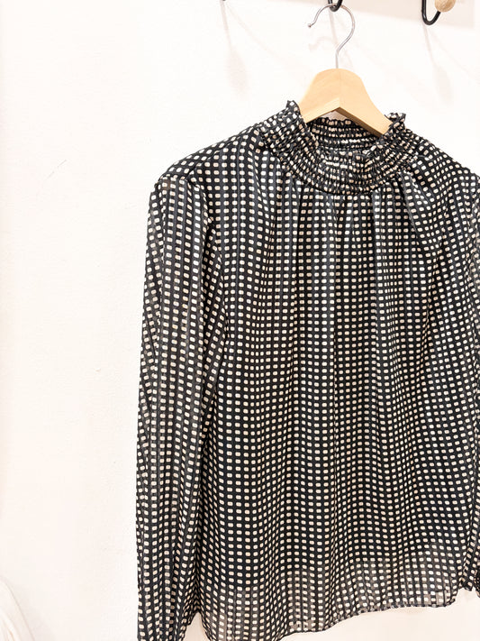 Blusa estampada brillo