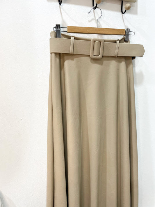 Falda polipiel cinturón