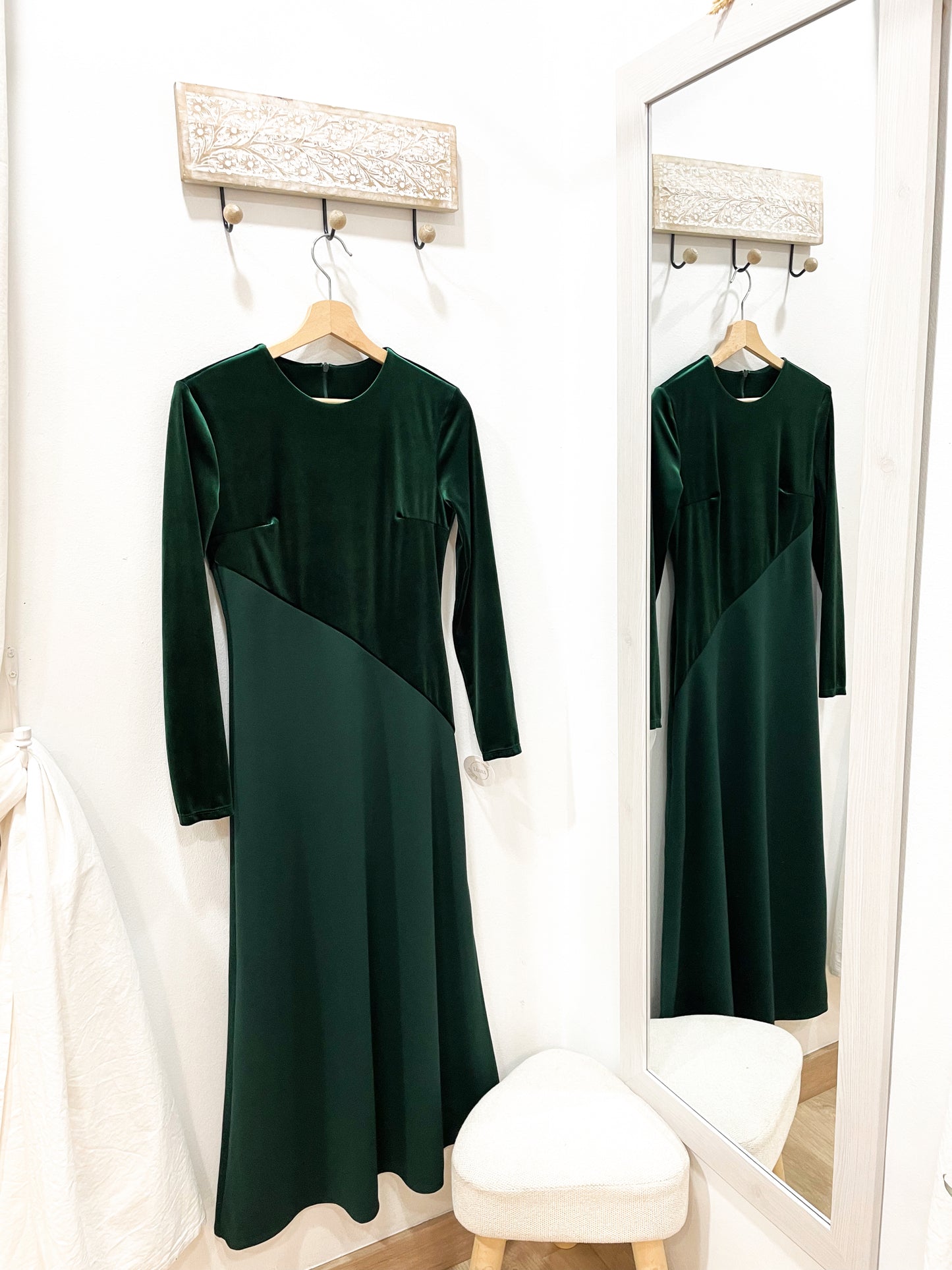 Vestido terciopelo asimétrico (+colores)