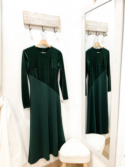 Vestido terciopelo asimétrico (+colores)