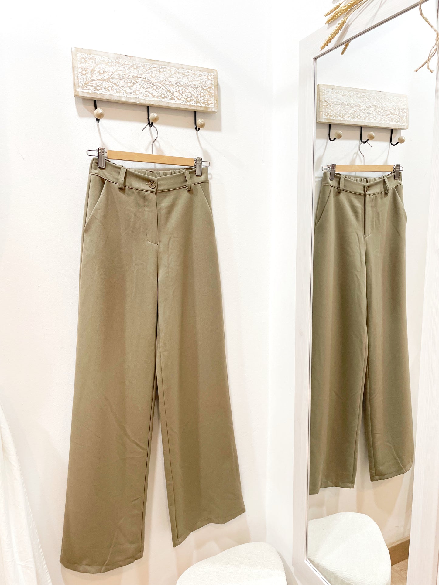 Pantalón de traje verde