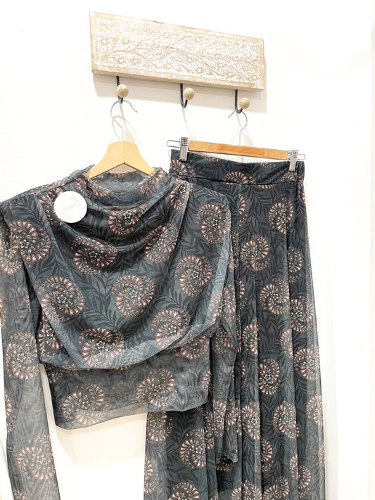 Conjunto tul estampado