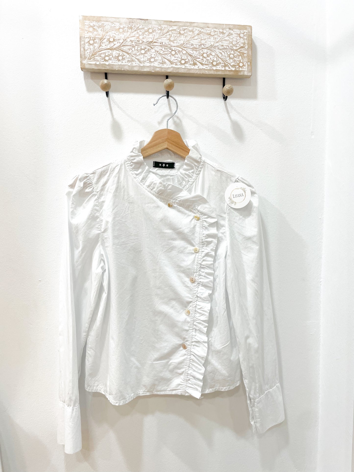 Blusa blanca botones