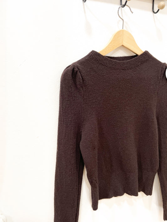 Jersey ajustado marrón