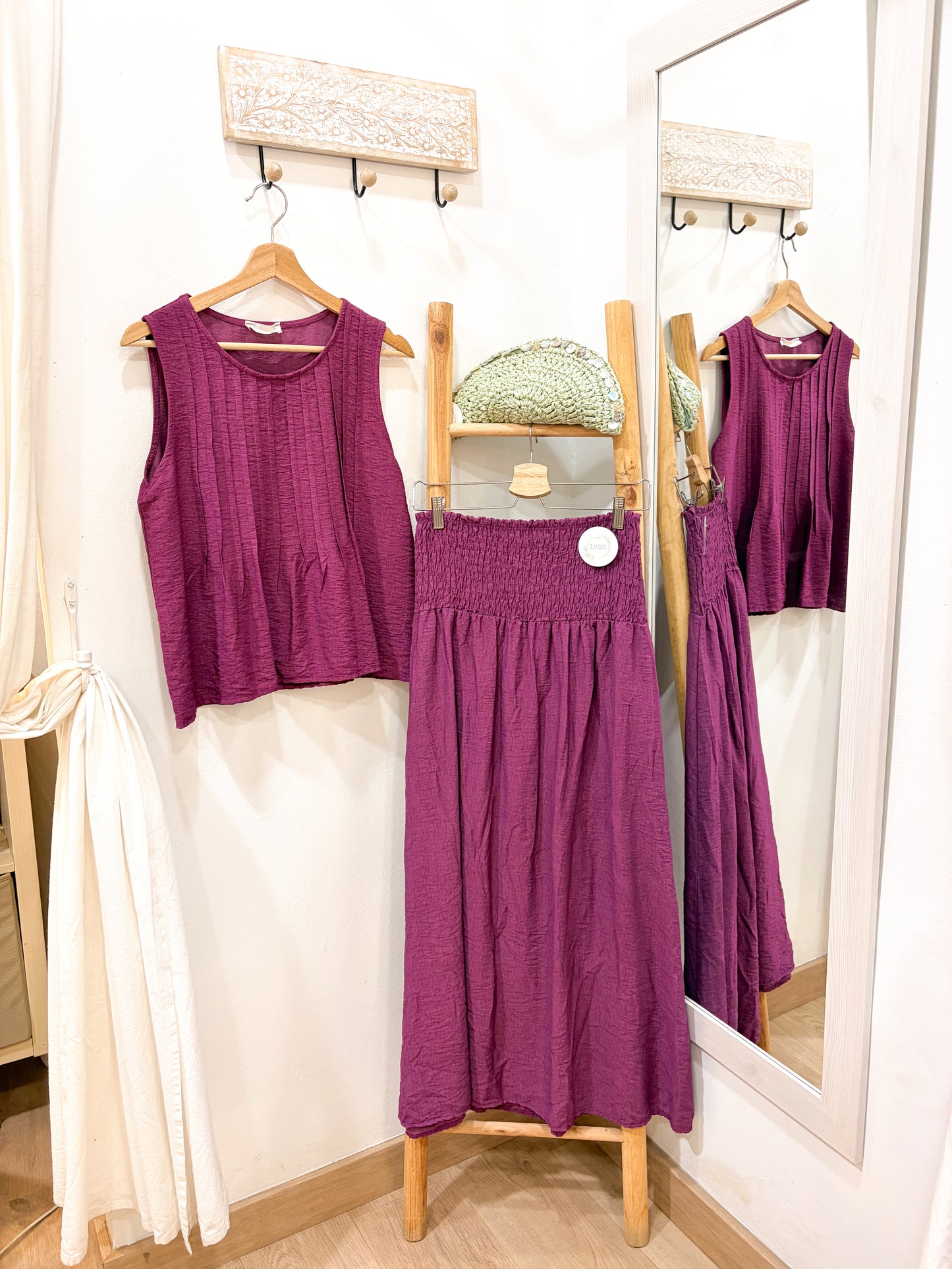 Blusa plisada