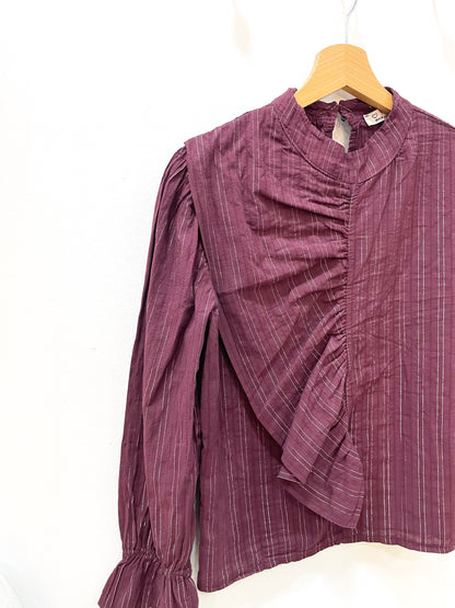 Blusa líneas brillo