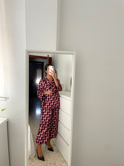 Pantalón bombacho estampado