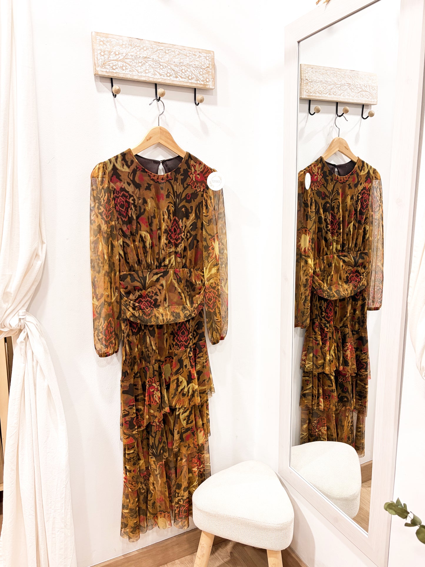 Vestido tul volantes