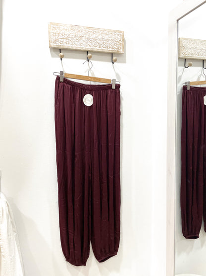 Pantalón satén bombacho