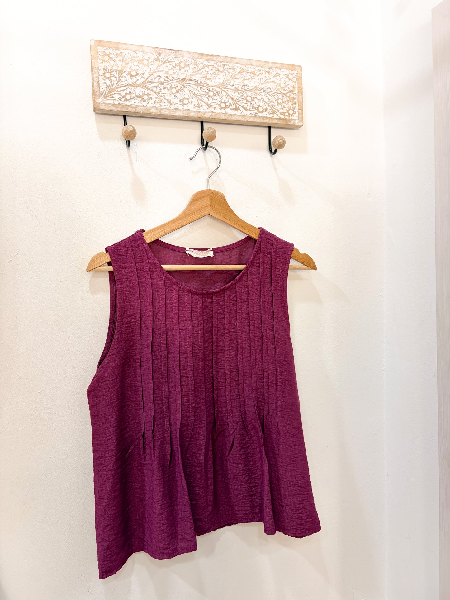 Blusa plisada