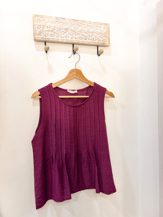 Blusa plisada