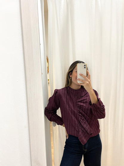 Blusa líneas brillo
