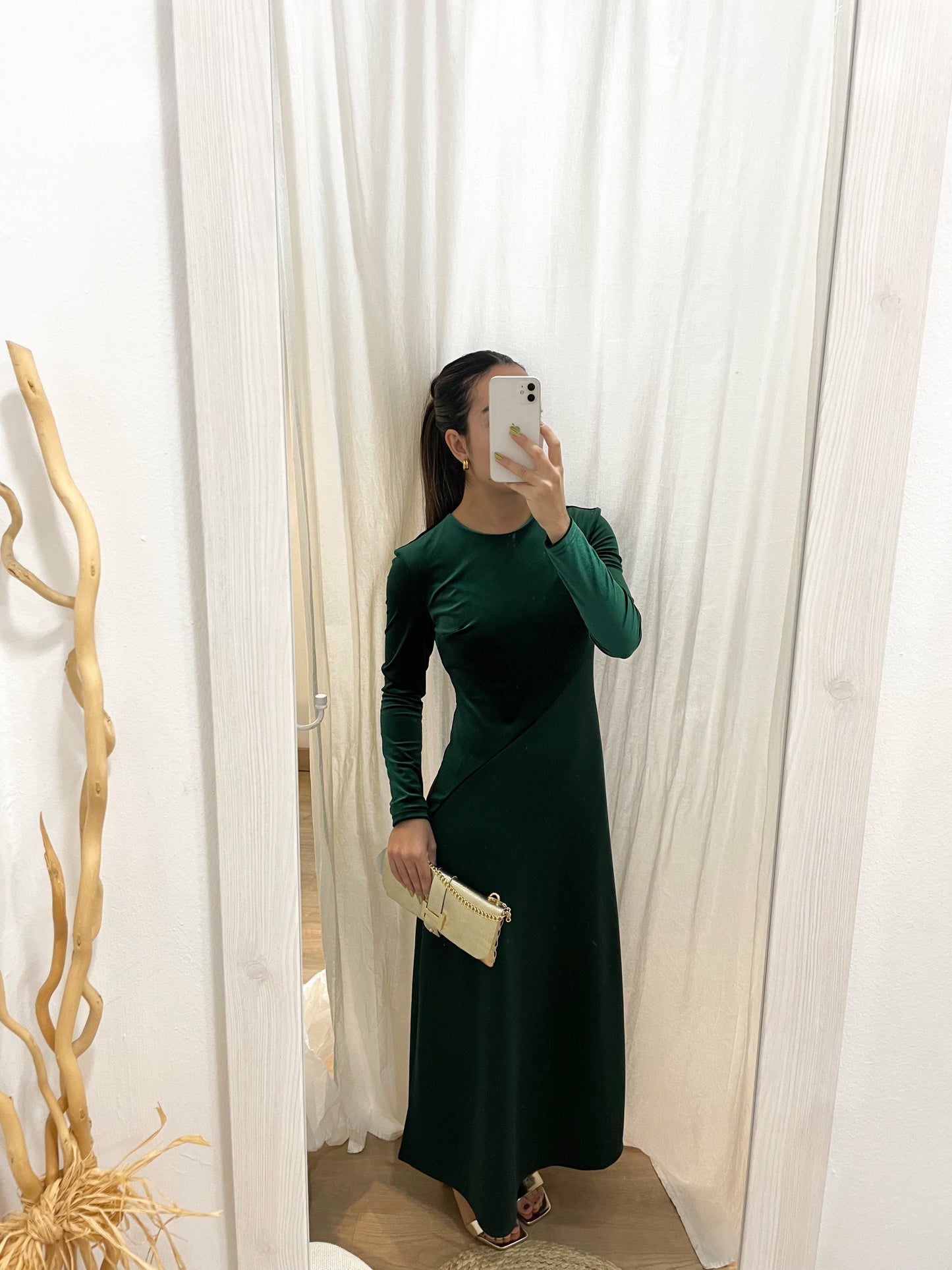 Vestido terciopelo asimétrico (+colores)