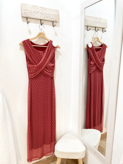Vestido tul fruncido
