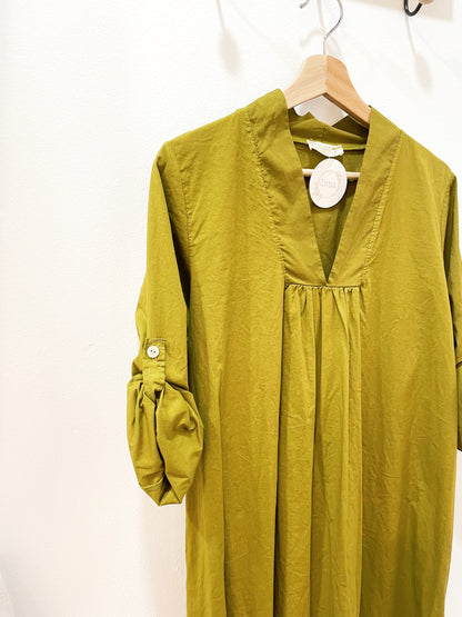 Vestido verde oliva