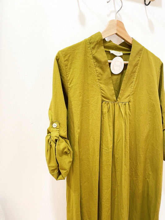 Vestido verde oliva