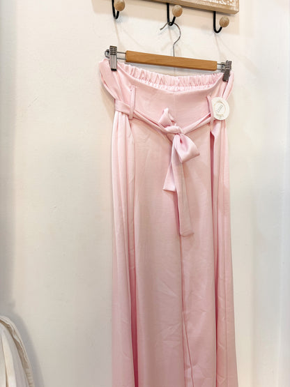Pantalón pinzas rosa