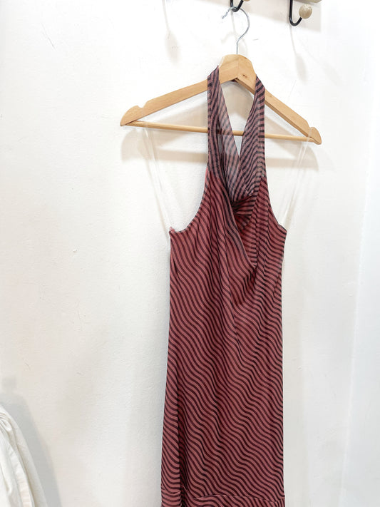 Vestido halter tul