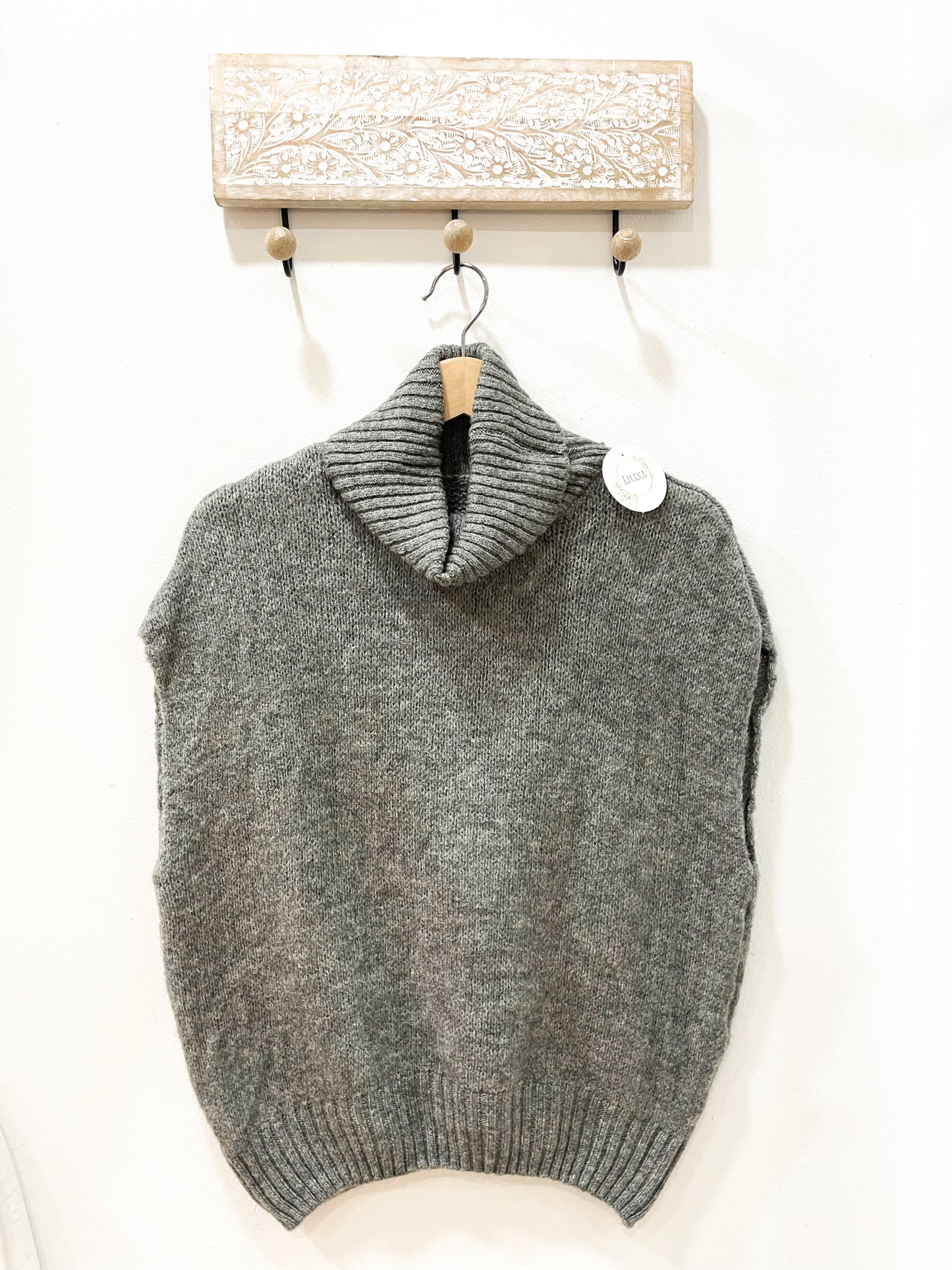 Jersey sin mangas gris