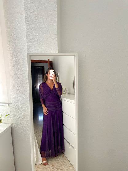 Vestido tul estampado