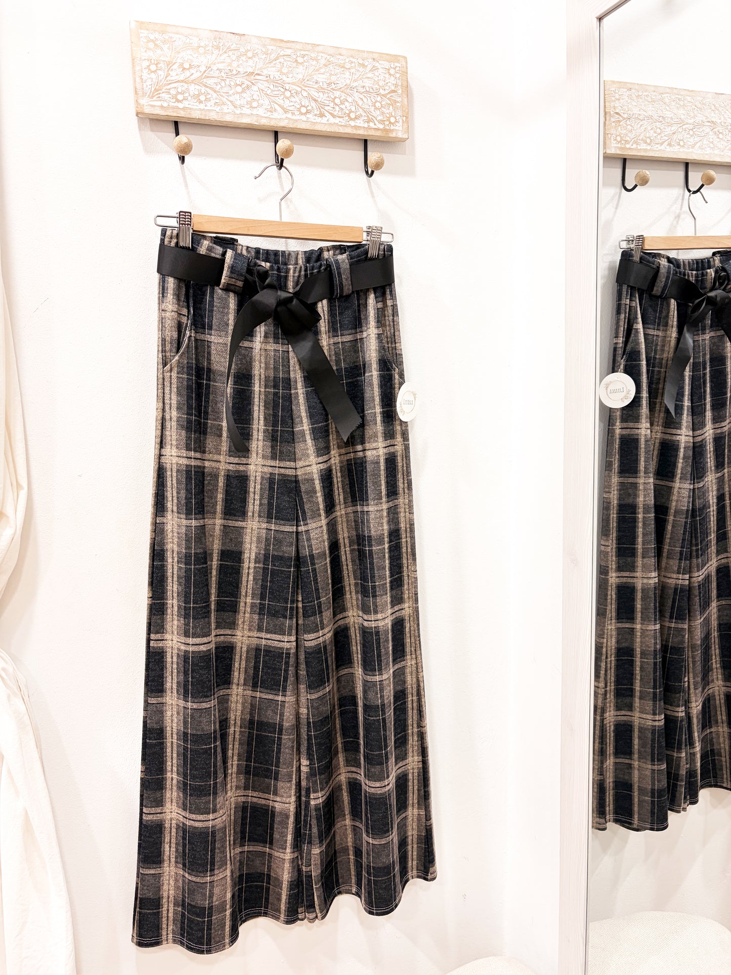 Pantalón de cuadros cinturón (+colores)