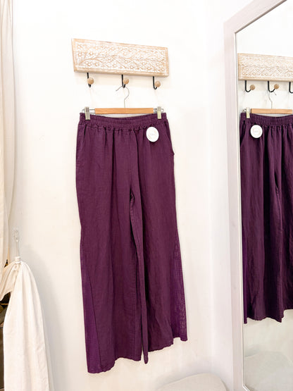 Pantalón lino detalle