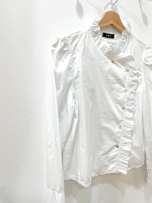 Blusa blanca botones