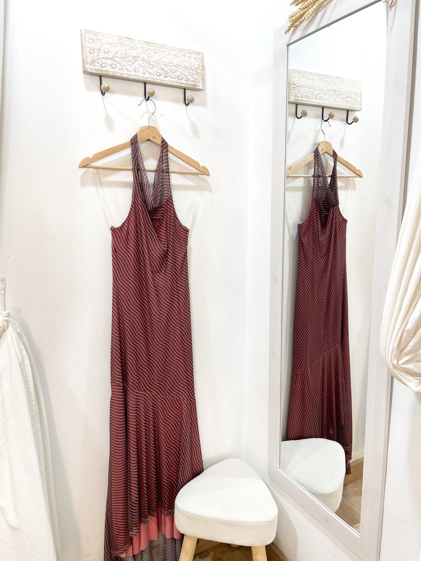 Vestido halter tul