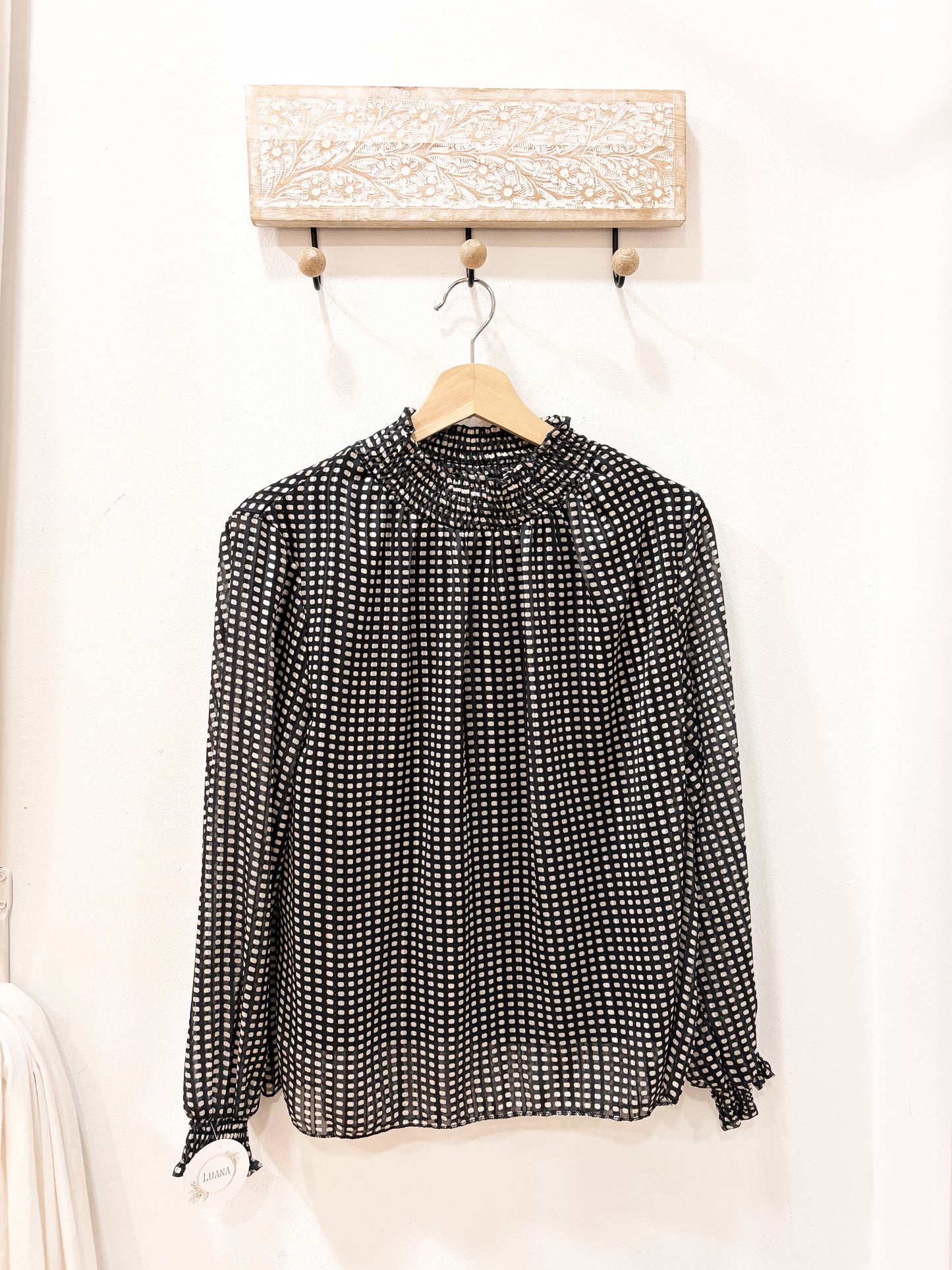 Blusa estampada brillo